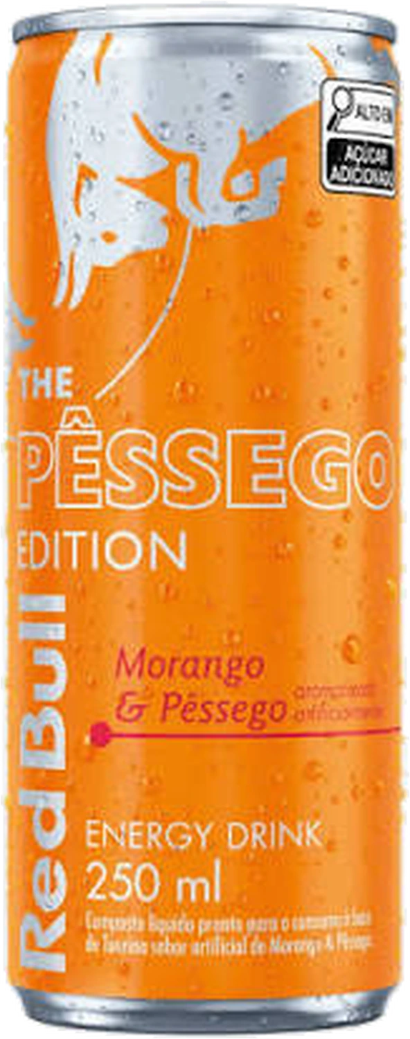 Lata Red Bull Amber Edition pêssego